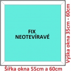 Plastov okna FIX SOFT ka 55 a 60cm x vka 35-60cm 